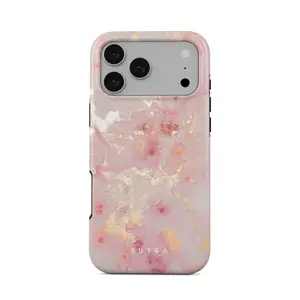 BURGA iPhone Case | Golden Coral | For iPhone 17 Pro Max, 16 15 14 13 12 11 Series | MagSafe Aesthetic Phone Case | Gradient Phone Case | Trendy 2026 Phone Case | Shockproof & Waterproof Protection | Gift for Her and Love