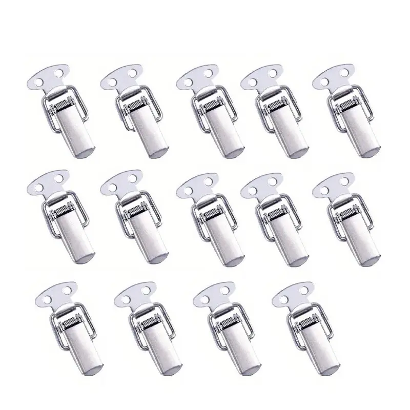 14-Piece Toggle Spring Locks, Practical Minimalist Design, Secure Closure, Ideal for Box Lids, Cabinet Fixtures, Home Storage Boxes