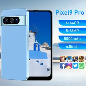Pixel 9 Pro smartphone 4GB+64GB Android 12 pixel 5+16MP 6.8-inch large screen 4100mAh large battery MTK6762 8-core processor facial recognition global unlock 4G network dual card dual standby smartphone Cellphone Android Cell Phones