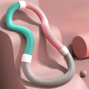 Soft Spring Hoop Quiet Design Foldable Unisex Tube Yoga Circle, Easy-to-store Fitness Gear for Exercise Anytime  for Yoga Lovers Trendy Fitness Solution