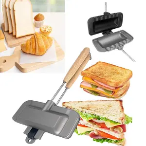 Removable double-sided kitchen sandwich baking tray, frying pan baking tray, bread baking tray