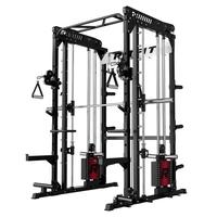 Black rack with weight stack set