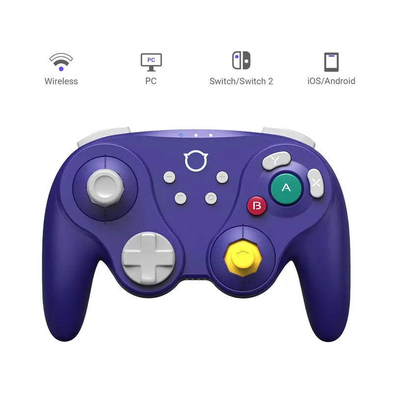 NYXI Warrior Lite Retro Esports Hall Effect Joystick - Bluetooth Universal Gaming Controller with Turbo Function, 600mAh Battery (5 Hours Use), Durability, Rechargeable for Switch, Switch2, PC, iOS/Android Devices, Switch Accessories, Back to School Haul
