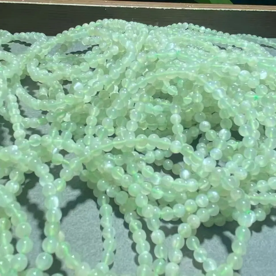 Shine(10591)gc.Green moonstone bracelet