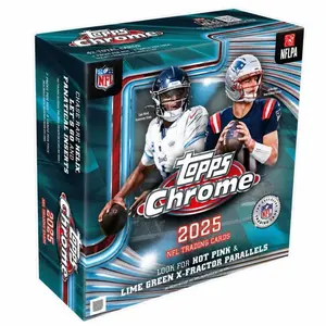 2025 Topps Chrome Blaster Box - Sports Football Trading Card Collectibles Value Box