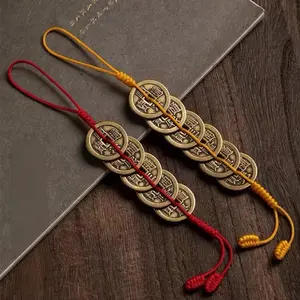 Pure Brass Coin for Wealth Attraction and Protection Pendant