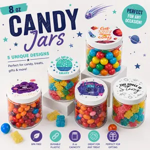 May The 4th Be With You - 8oz Candy Jars - 5 Celestial Designs | Custom Lid Treat Jars