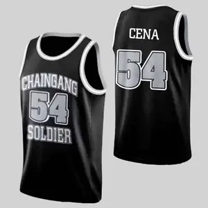 John Cena WWE Basketball Jersey Worn - Men's Cena Basketball Jersey - Iconic Sleeveless Swingman Tank Top Makes a Gift for Basketball and WWE Fans