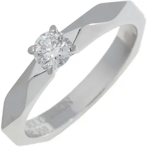 Boucheron Facette Pt950 Diamond Ring Size 8