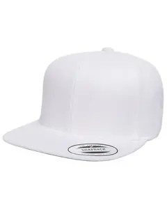 Yupoong 6089 Unisex 6 Panel Structured Flat Visor Classic Snapback