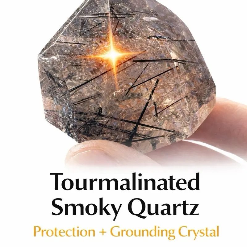 Lela’s GemStoneZ • NOIR VAULT Lightning Guard Quartz (Tourmalinated Quartz Protection Core) Protection & Grounding Crystal One of a Kind with Cross Formations and Thick Rod In ideal style treasures clusions decor rock ideal choice Home healing gemstones