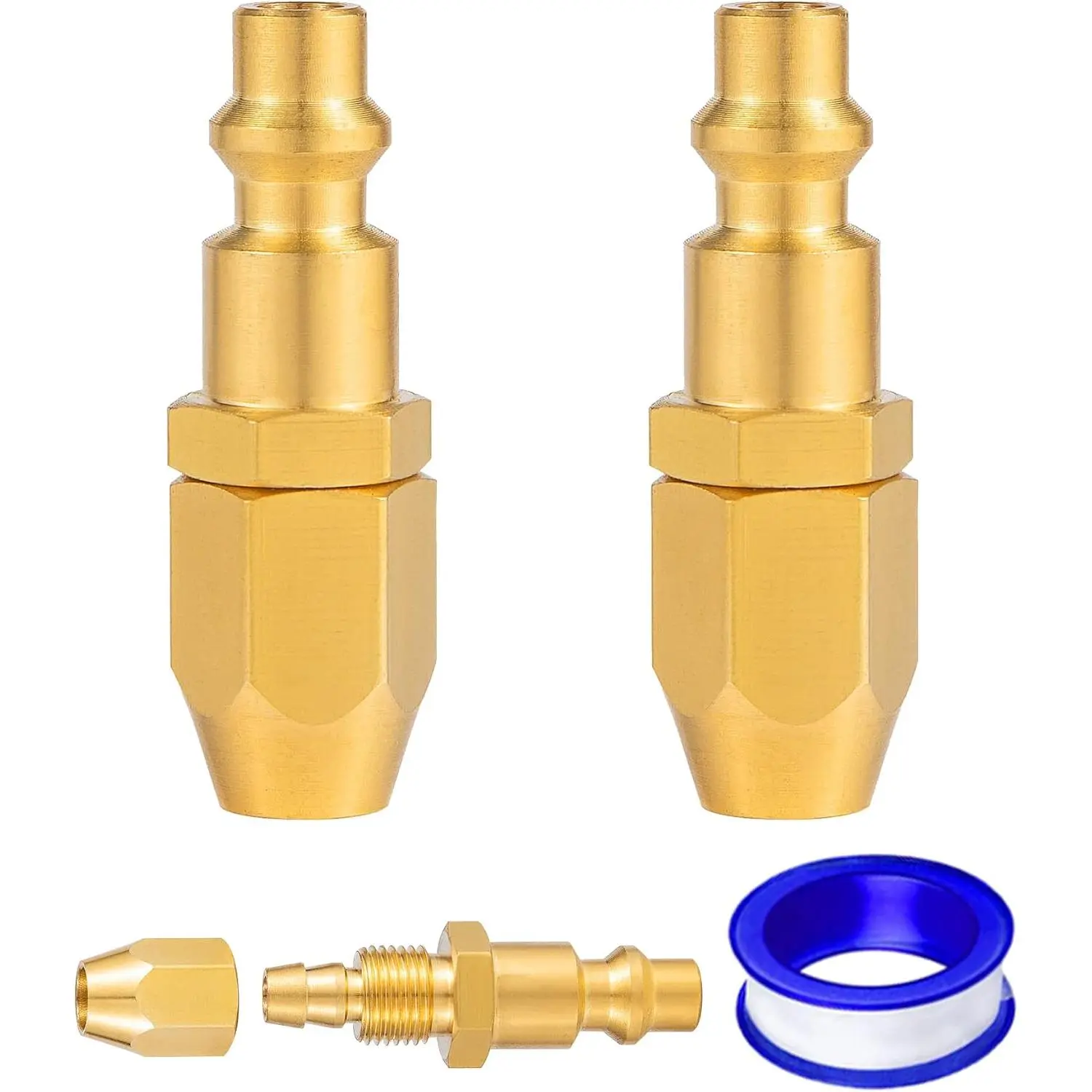 2PCS 1/4" Barb With 1/4" NPT