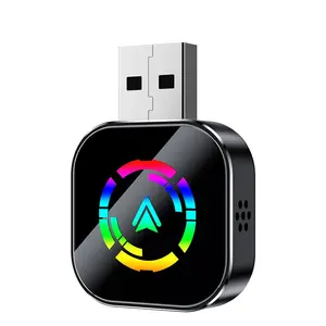 2-in-1 wireless CarPlay adapter, Suitable for cars with built-in wired CarPlay, Compatible with iPhone and Android, Stable control and no delay