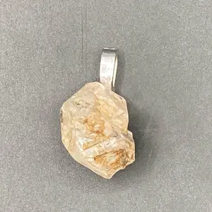 Herkimer diamond crystal pendant