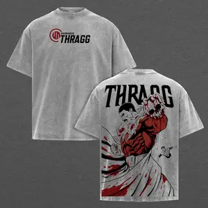 Grand Regent Thragg Viltrumite Empire Washed T-Shirt V2, Invincible Comics Graphic Vintage Tee, Heavyweight Cotton Oversized Streetwear, Unisex Anime Merch Clothing, Retro TV Show Fan Gift, Double Printed Premium Fabric Top