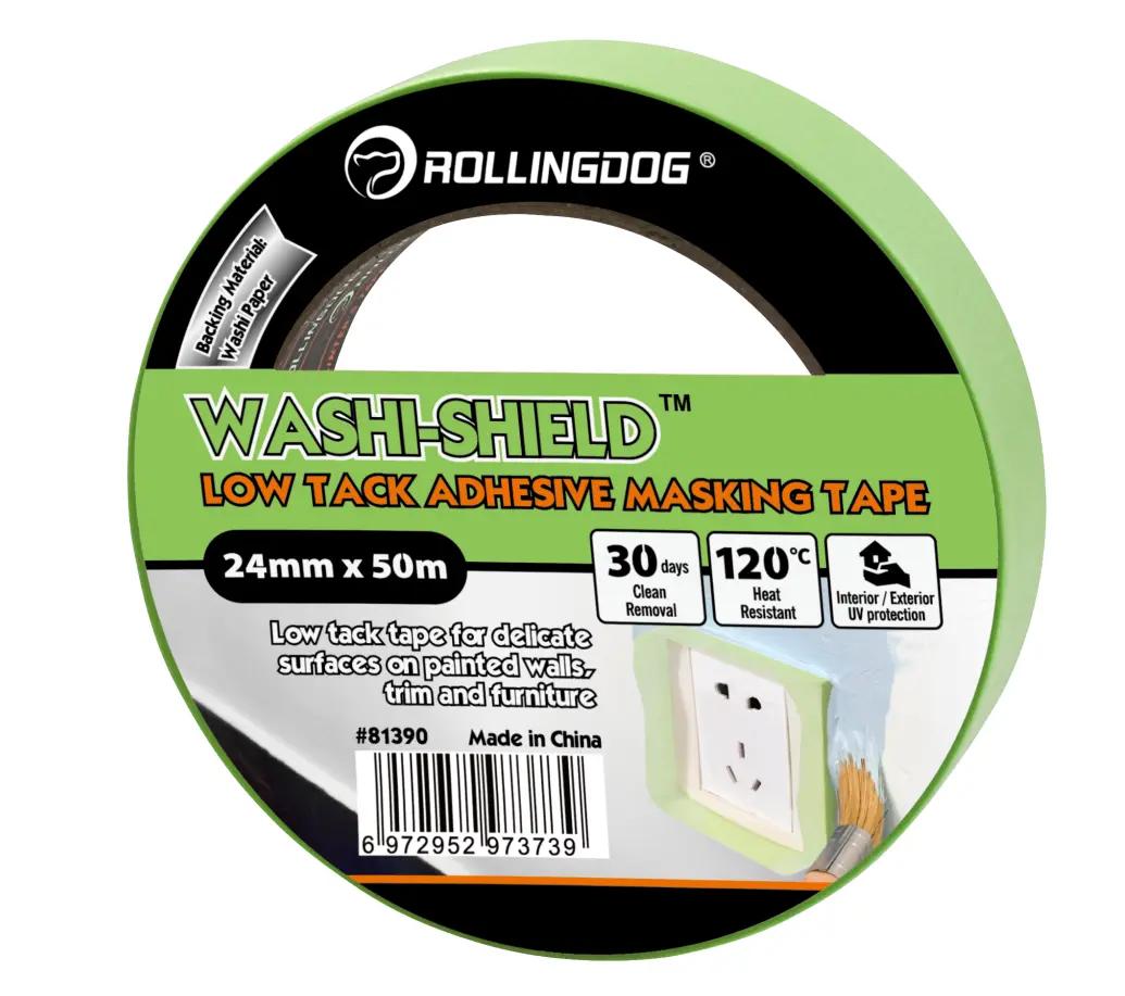Low Tack Adhesive Masking Tape | Washi Painter’s Tape for Delicate Surfaces