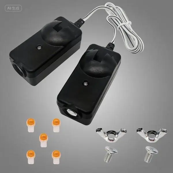 Garage Door Safety Sensor Replacement Kit with Infrared Beam Eyes, Bolts, ABS Plastic Build - Compatible with Liftmaster, Chamberlain, Sears, Craftsman Openers - Replacement for G801CB-P - 10-Year Warranty, Obstacle Stop Function, Easy Installation, Durab