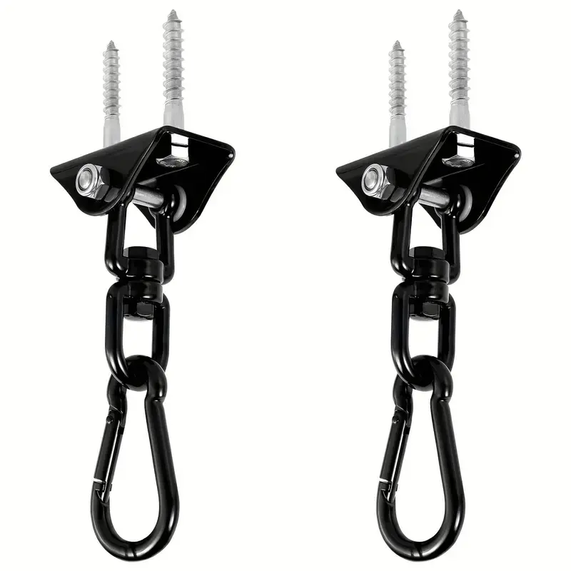 Swing Hooks, 304 Stainless Steel, 360 Degree Swivel Design, Multipurpose for Yoga Hammocks Chairs Ceilings, Outdoor Hammock