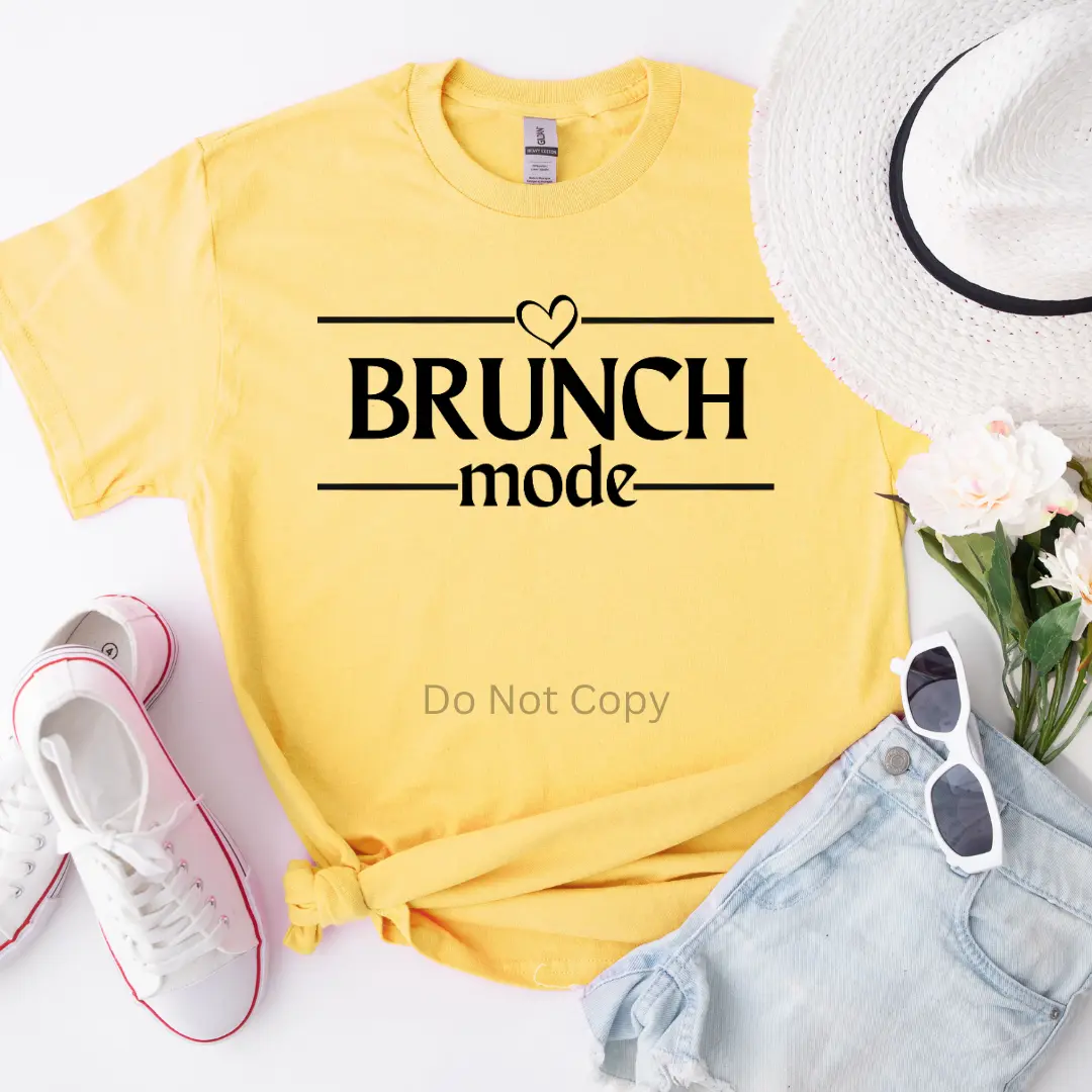 Brunch Mode Screen Print Transfer Brunch Mode Screen Print Transfer