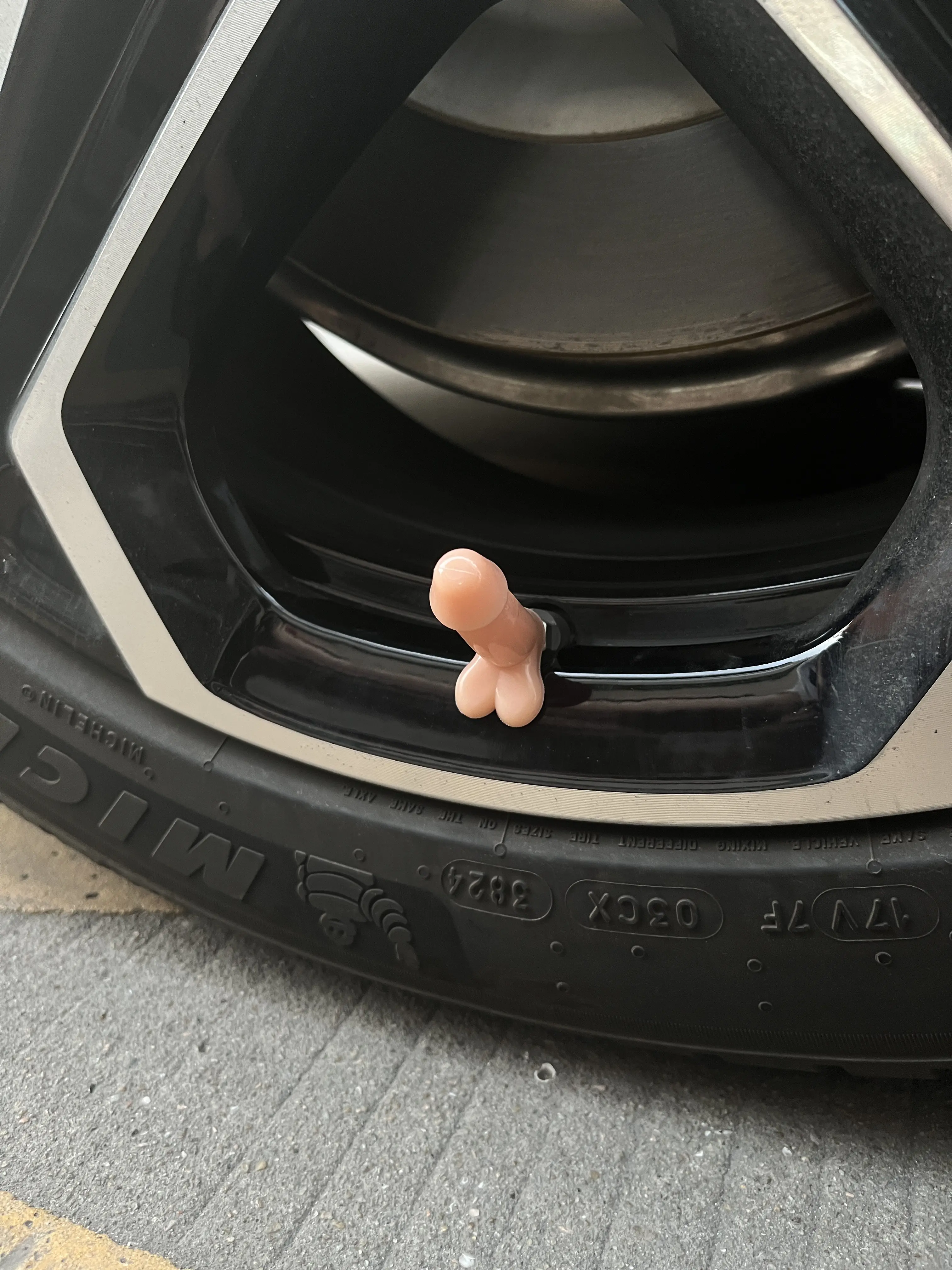 4-PCS Creative Funny Valve Stem Caps,Dustproof and Waterproof, Durable  , Suitable for Cars/Bikes/Motorcycles,Funny,eye-catching, and works!