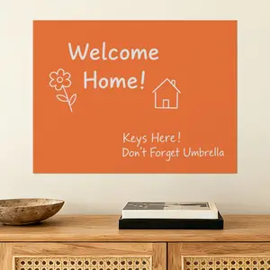 Magnetic erasable whiteboard self-adhesive wall sticker (30*20cm/40*30cm) is used for writing, recording and decorating on walls. It is suitable for to-do reminders and memo record wall stickers in offices, classrooms and restaurants.