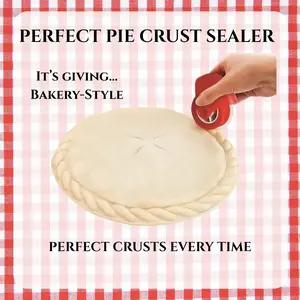 Pie Crust Edger – Pastry Wheel for Decorative, Sealed Edges