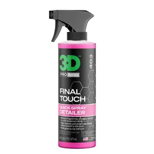 3D Final Touch Quick Detail Spray - Easy Spray On, Wipe Off Showroom Shine. Interior Detailer Restorer Car Detailing Automotive Glass Polish Pro Series
