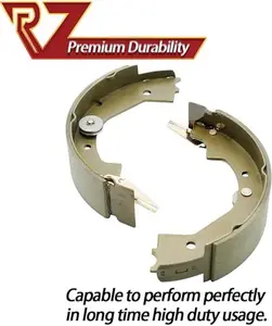 2 Pairs 10" x 2-1/4" Electric Trailer Brake Shoes Self-Adjusting Replacement Kits for 2300-3500Ibs Trailer 4 Holes Brake Assembly (Left & Right), Trailer Axle Hub Accessories, Dexter Type.