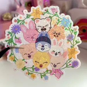 Character Flower Sticker | Handmade Sticker