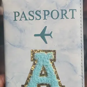 Letter Embroidery Design Passport Case, Fashionable Lightweight Passport Holder Cover, Travel Document Holder, Travel Accessories for Men & Women