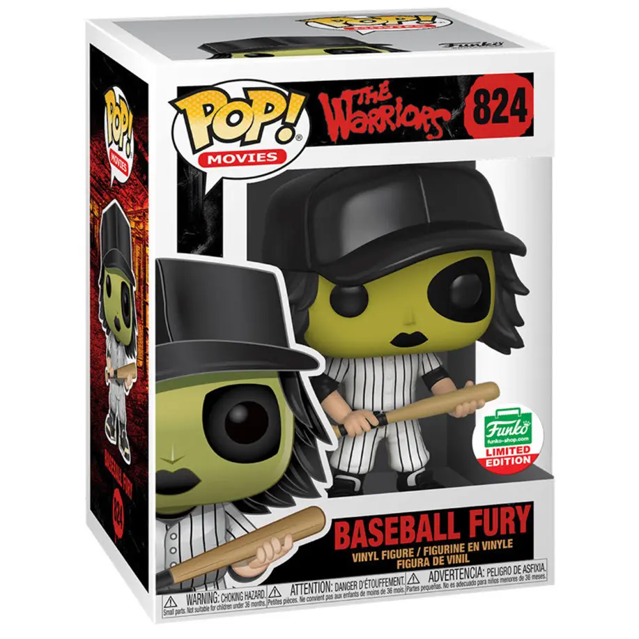 Funko Pop! The Warriors - Warriors Baseball Fury (Green) #824 Exclusive Collectible Pop Vinyl Figure