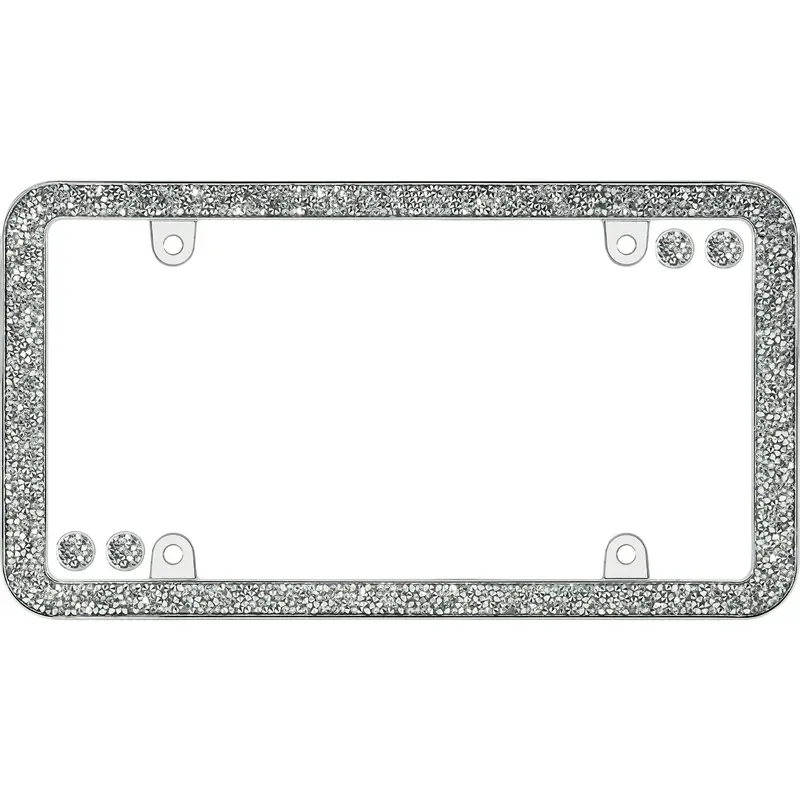 License Plate Frame Daisy 1pc Metal License Plate Frame Cover Daisies Car Front License  Plate Frame Novelty Car Plate Frame Automotive Temu