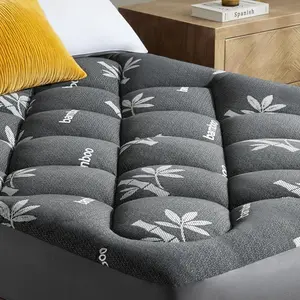 Mattress Topper  Size - Viscose Made from  Pillow Top Mattress Pad with Deep Pockets - Soft Mattress Topper for  (78"x80",Black)