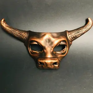 Bull Horn Mask - Copper
