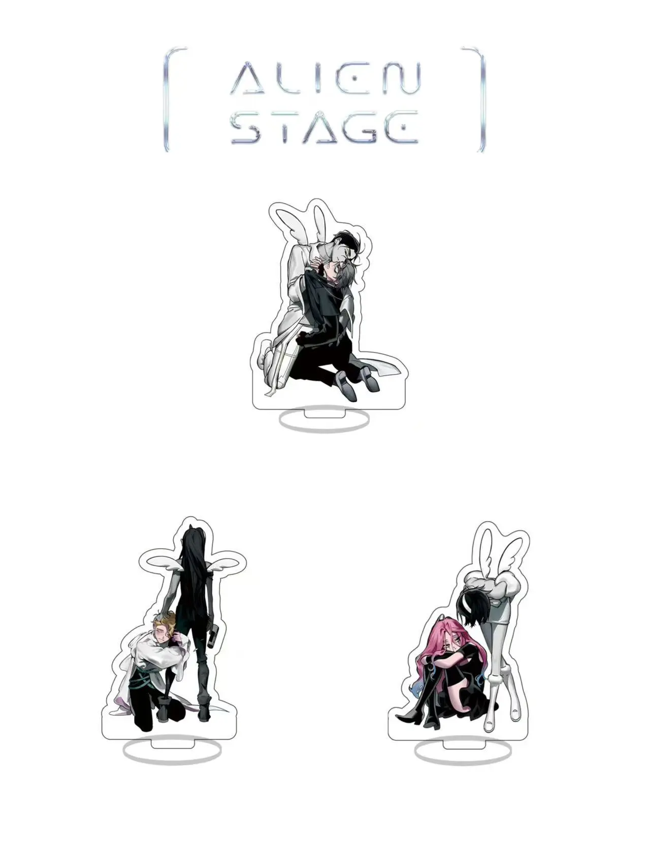 Alien Stage Anime Acrylic Stand with Acrylic Base - Anime Collectibles, Fan Favorite Character Display, Aesthetic Desktop Holder for Toy Collectors