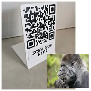 Fake wifi QR code, middle finger monkey!