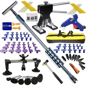 Dent Puller Kits,101 pcs Paintless Dent ,Auto  Dent Repair Tool Kit,with M16 Slide Puller,Bridge Puller,Dent Lifter,Rubber Hammer,Glue ,Knock Down Pen and .
