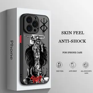 Berserk Comics Anime For Apple iPhone 17 16 15 14 13 12 11 Pro Max Plus Air TPU Frosted Translucent Phone Case Cellphone Smartphone