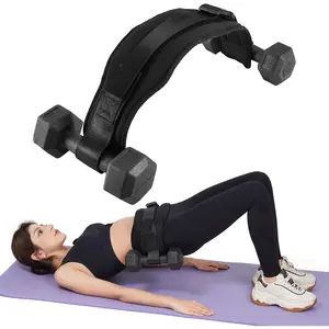 Hip Thrust Belt for Dumbbells, Kettlebells, Plates, Premium Booty Belt for Women/Men, Hip Thrust Band Resistant Padding for Hip Protection for Home Gym Accessories, Adjustable & Slip Resistant