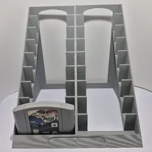 N64 Game Cartridge Stand 18 Capacity for Console Storage and Display