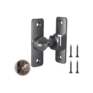 90/180 Degree Flip Barn Door Latch, Barn Door Lock,Pocket Door Lock,Barn Door Locks and Latches,Sliding Barn Door Lock,Small Flip Gate Latch,Small Gate Latches Hardware for Barn Door Cabinet