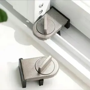 Heavy-Duty Aluminum Alloy Safety Locks for Sliding Doors & Windows, Anti-Theft, Anti-Pinch, Fall Prevention, Home Security