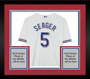 Framed Corey Seager Texas Rangers Autographed White Nike Replica Jersey - Fanatics Authentic Certified