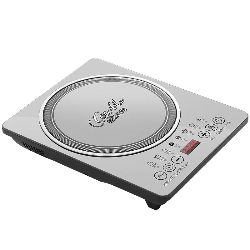 Intelligent Touch Control Induction Cooker - High-Power Multifunctional Energy-Efficient Household Black Crystal Cooktop with Multi-Cook Mode, Heat Resistant, 35x28x7cm Compact Portable Small-Space Fit for Home Cooking, Dining Room, Intelligent Induction