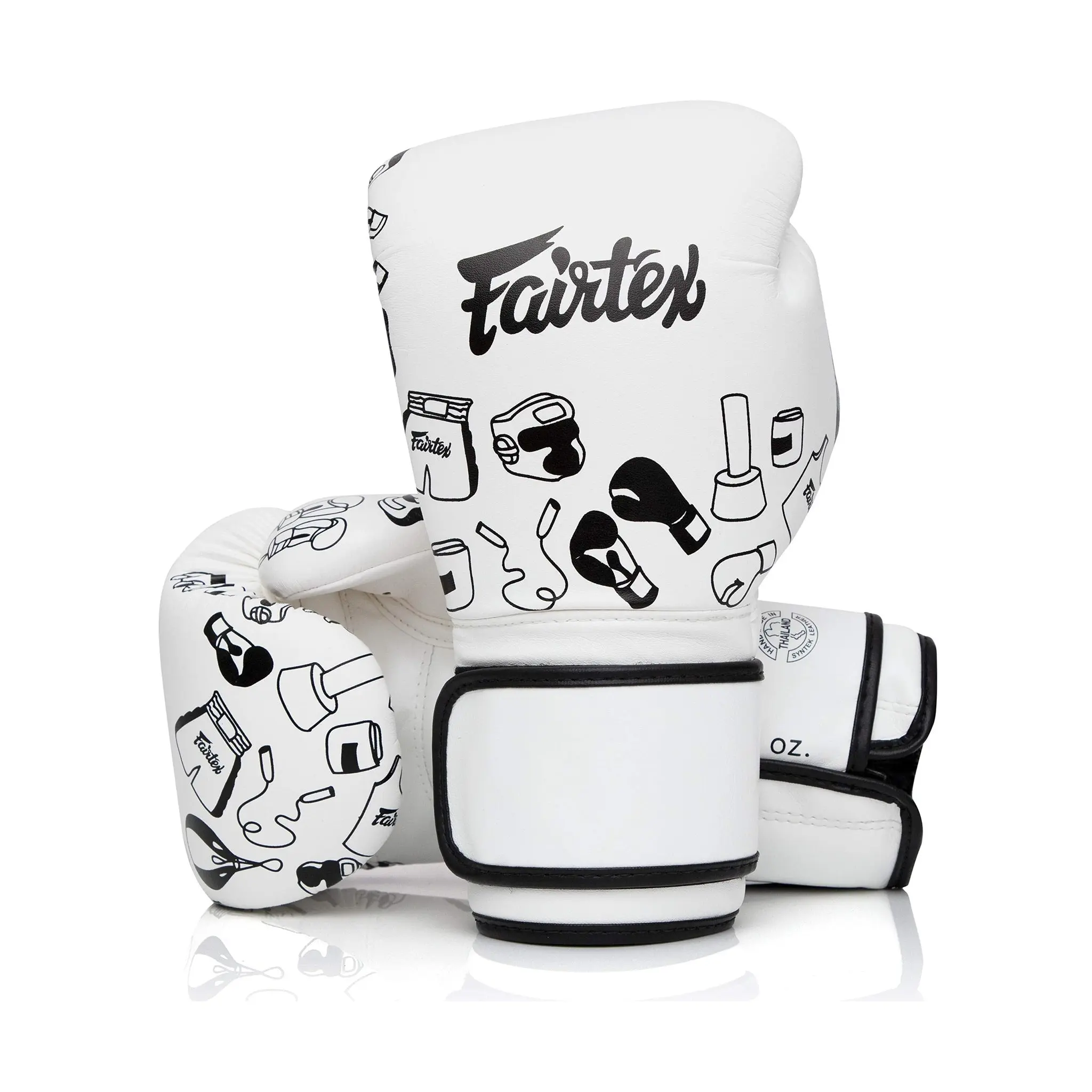 Fairtex BGV14W Graffiti Muay Thai Boxing Gloves - 8 oz, All Levels Use, Range of Sizes, Sports & Outdoor Accessories, Muay Thai Gloves