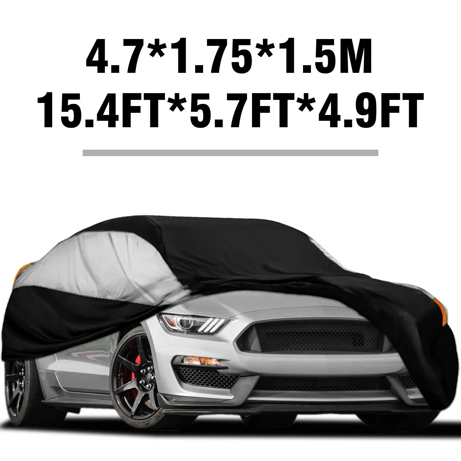 Black-Silver-L( 15.4*5.7*4.9FT )