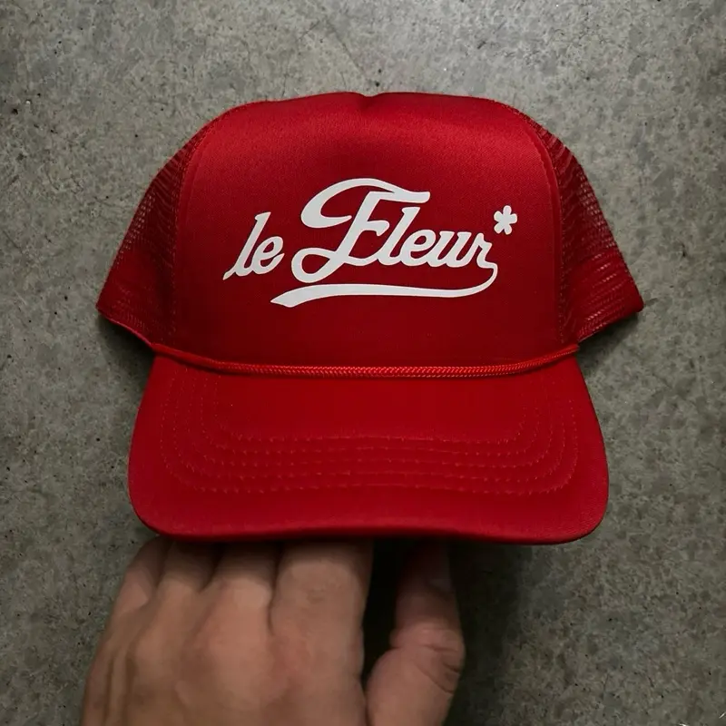 La Fleur Trucker Hat In Red - TikTok Shop