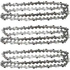 3 Pack 20" Chainsaw Chain 325" Pitch 058 Gauge 76DL Replacement for Blue Max 53543 8901 8902 Replacement for Husqvarna Stihl Poulan Craftsman Chainsaws