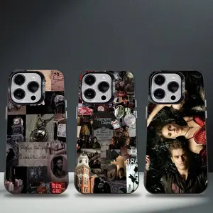Unique Artistic Design Phone Case The V-Vampire D-Diaries Vintage Phone Case for IPhone 17 16 15 14 13 12 11 Pro Max Plus Air Black Tpu Cover Protective Drop-proof Retro Stylish Christmas Gift