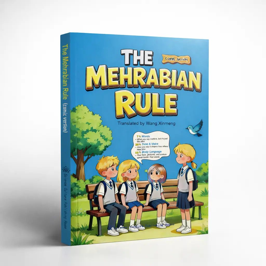 【Yun Books】The Mehrabian Rule (Comic Version) – Body Language & Communication Skills Book for Kids & Teens
